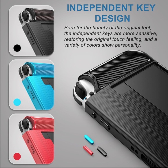 Legfes console protection cover Nintendo Switch case LEGES Dockable OLED 7” - Picture 6 of 12